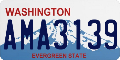 WA license plate AMA3139