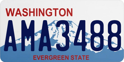 WA license plate AMA3488