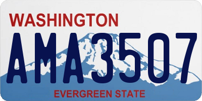 WA license plate AMA3507