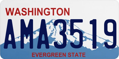 WA license plate AMA3519