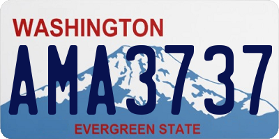 WA license plate AMA3737