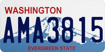 WA license plate AMA3815