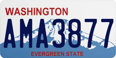 WA license plate AMA3877