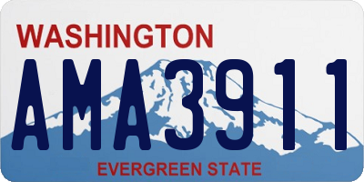 WA license plate AMA3911