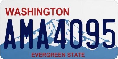 WA license plate AMA4095
