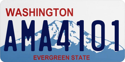 WA license plate AMA4101