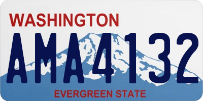 WA license plate AMA4132