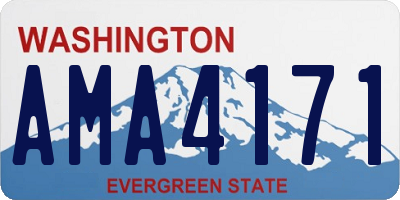 WA license plate AMA4171