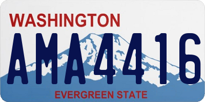 WA license plate AMA4416