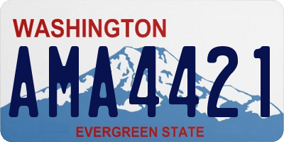 WA license plate AMA4421