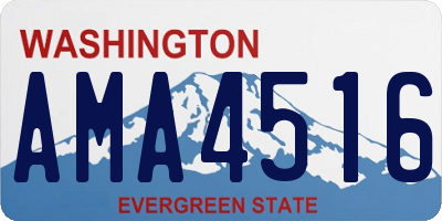WA license plate AMA4516
