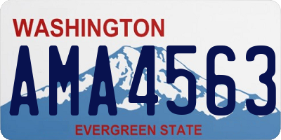 WA license plate AMA4563