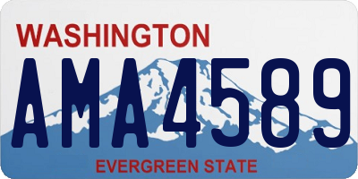 WA license plate AMA4589