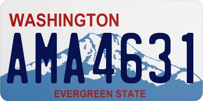 WA license plate AMA4631