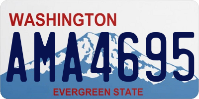 WA license plate AMA4695