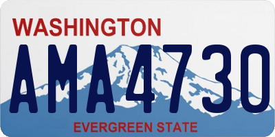 WA license plate AMA4730