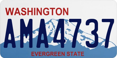 WA license plate AMA4737