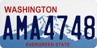 WA license plate AMA4748