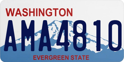 WA license plate AMA4810