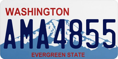 WA license plate AMA4855