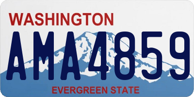 WA license plate AMA4859