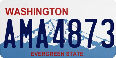 WA license plate AMA4873
