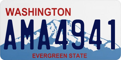 WA license plate AMA4941