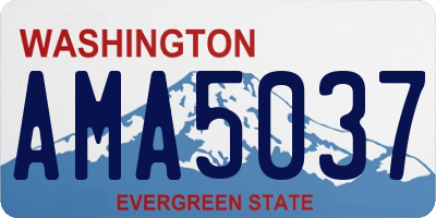 WA license plate AMA5037