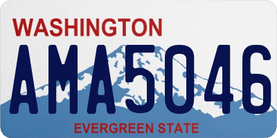 WA license plate AMA5046