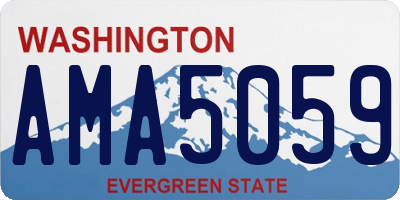 WA license plate AMA5059