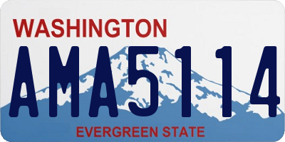 WA license plate AMA5114