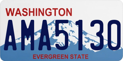 WA license plate AMA5130