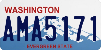 WA license plate AMA5171