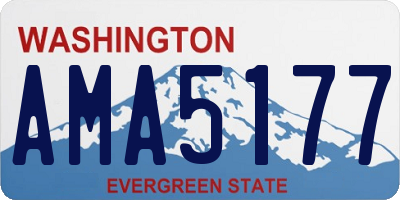 WA license plate AMA5177