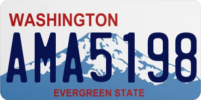 WA license plate AMA5198
