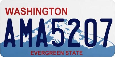 WA license plate AMA5207
