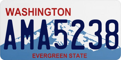WA license plate AMA5238