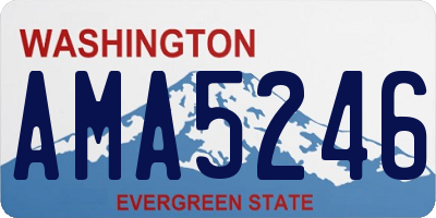 WA license plate AMA5246