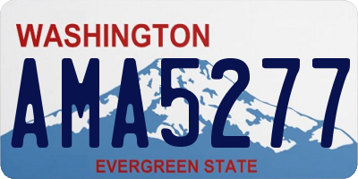 WA license plate AMA5277