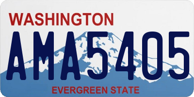 WA license plate AMA5405