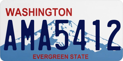 WA license plate AMA5412