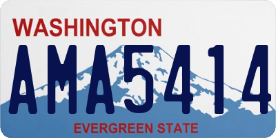 WA license plate AMA5414