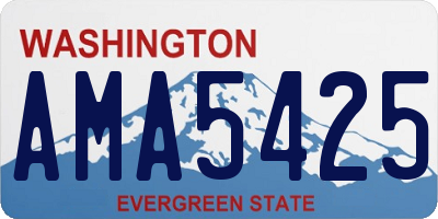 WA license plate AMA5425