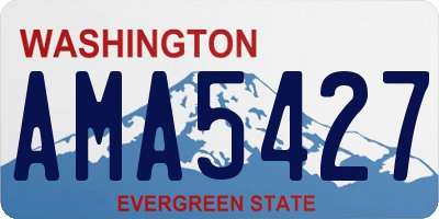 WA license plate AMA5427