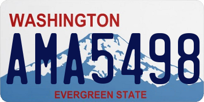 WA license plate AMA5498
