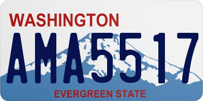 WA license plate AMA5517