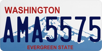 WA license plate AMA5575