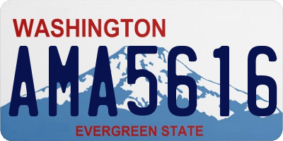 WA license plate AMA5616