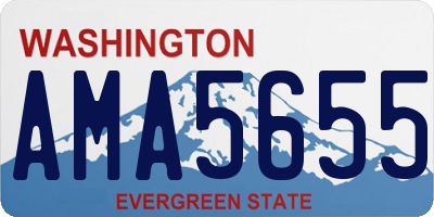 WA license plate AMA5655