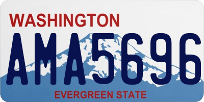 WA license plate AMA5696